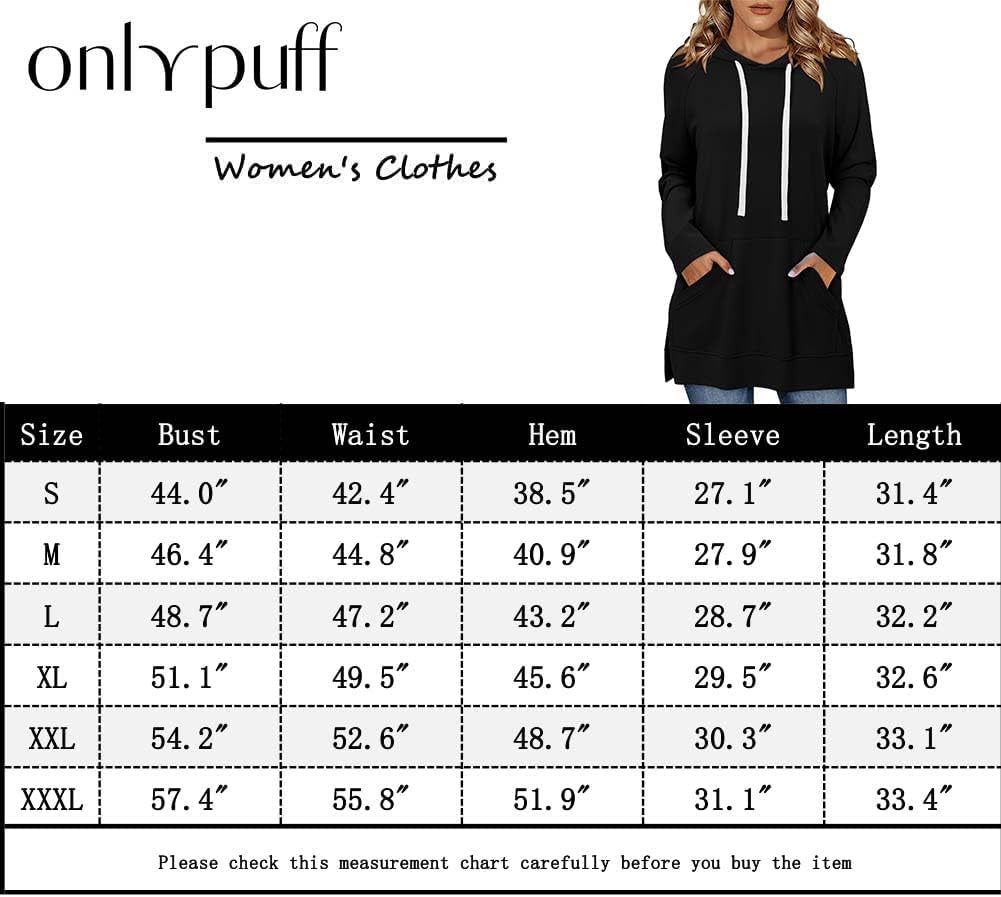 Womens Pullover Sweatshirts Loose Fit Oversized Drawstring Hoodies Long Sleeve Fall Clothes with Pocket