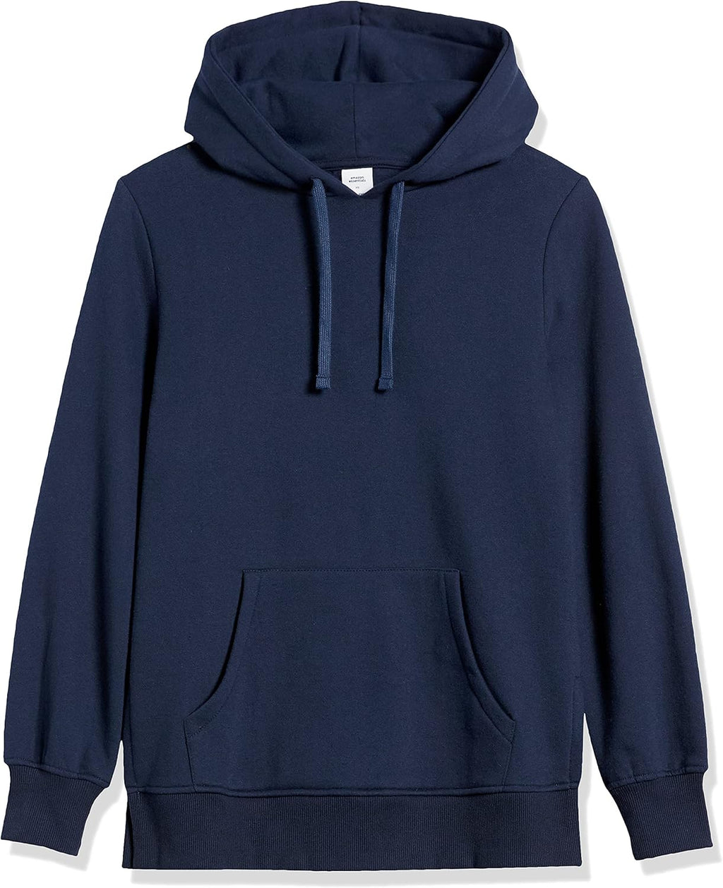 Cozy Navy Women's French Terry Hooded Tunic Sweatshirt - Perfect for Everyday Style
