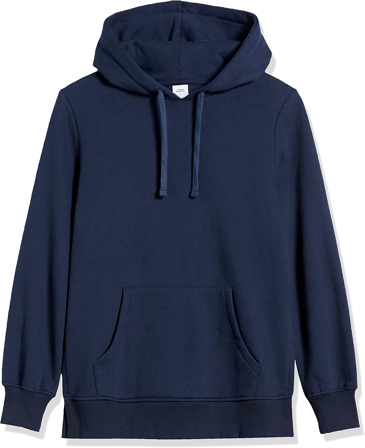Cozy Navy Women's French Terry Hooded Tunic Sweatshirt - Perfect for Everyday Style