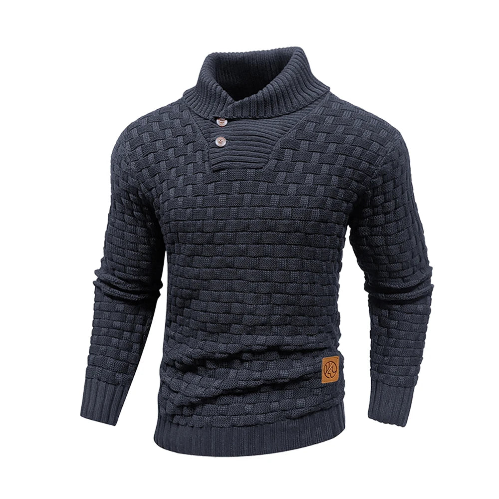 Elevate Your Style with Our Men's Winter Knitted Crew Neck Sweater - Soft, Warm, and Perfect for Every Occasion
