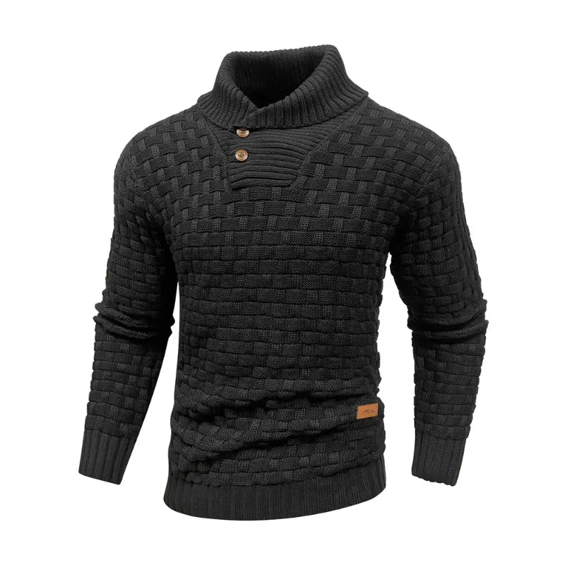 Elevate Your Style with Our Men's Winter Knitted Crew Neck Sweater - Soft, Warm, and Perfect for Every Occasion