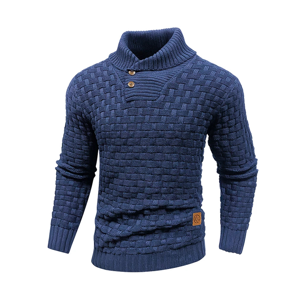 Elevate Your Style with Our Men's Winter Knitted Crew Neck Sweater - Soft, Warm, and Perfect for Every Occasion